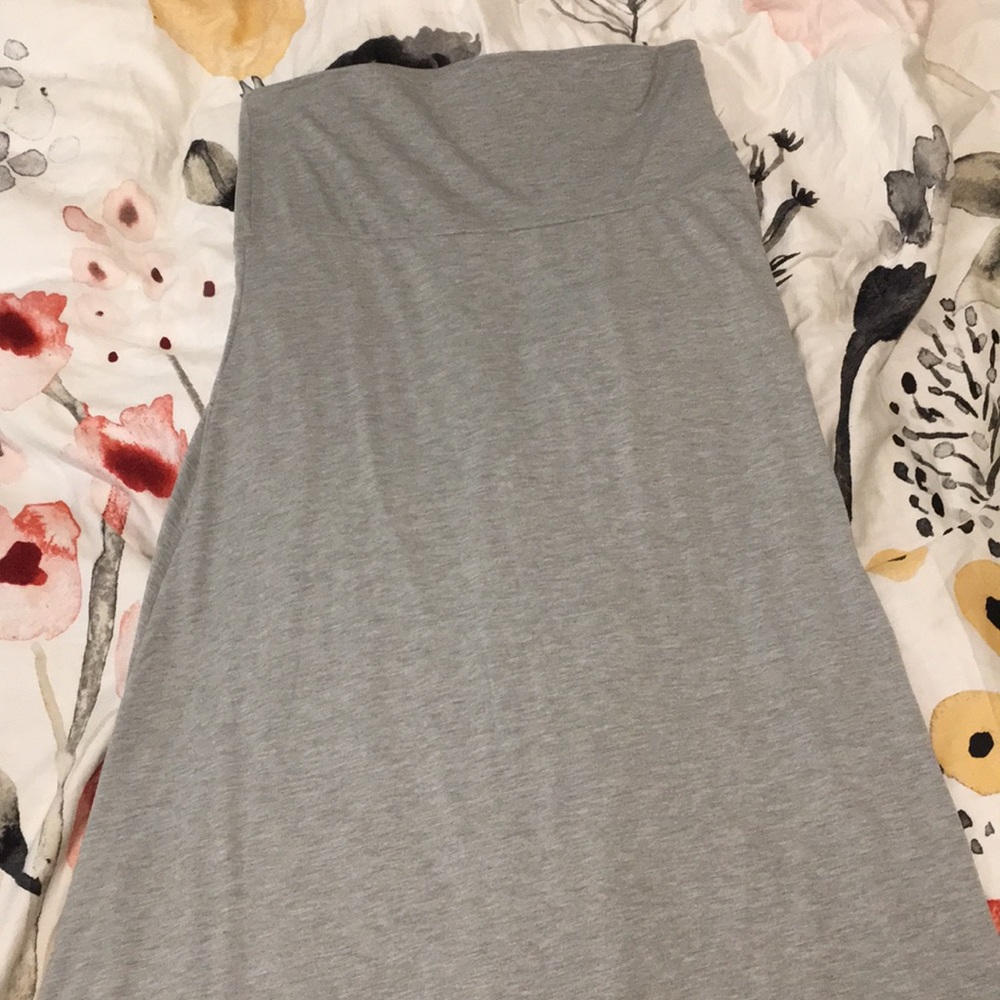 LuLaRoe Light Grey Maxi Skirt